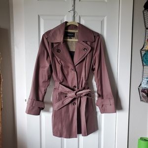 London Fog Hooded Trench Coat